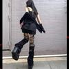 Sexy Spider Web Stockings Women Thigh High Fishnet Mesh Tights Pantyhose Gothic Lolita Legging Dark Spider Hollow Out Long Socks