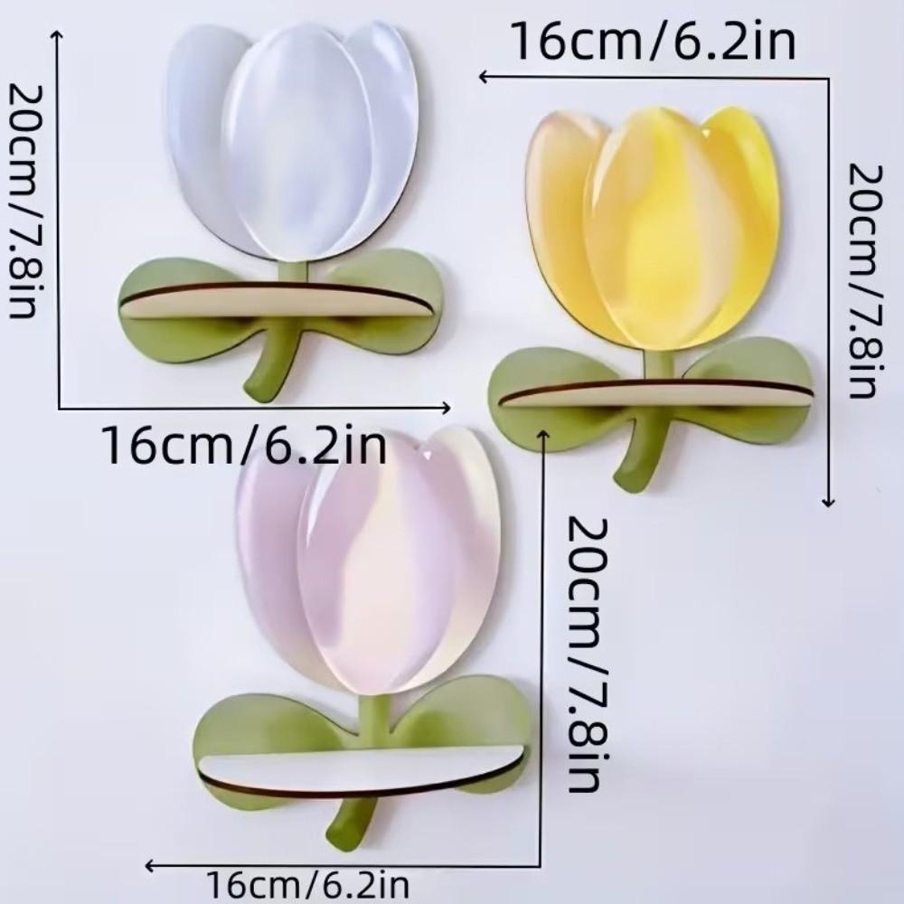 Flower Shape Floating Storage Rack Wooden Display Shelf Wall Mounted Shelves Cafe Shop