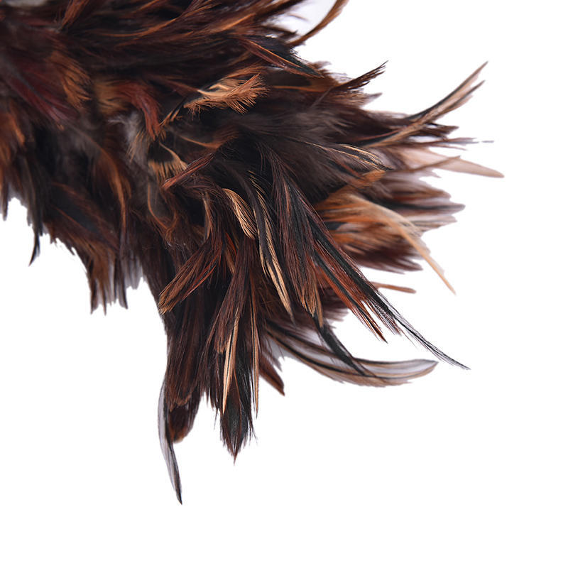 Feather Fur Brush Duster Dust Cleaning Tool Plastic Hooked Handle 45Cm