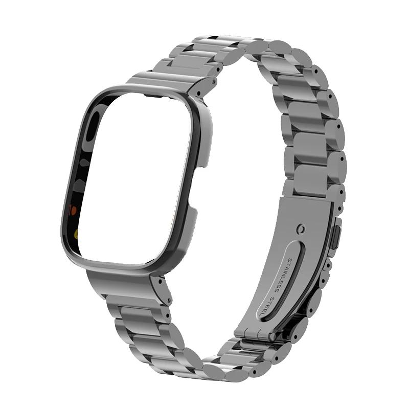 

Magnetic loop+Case protector For Redmi Watch 2 Lite Metal bracelet for Xiaomi Watch Lite Strap Redmi Watch 3 Active Band Cover Redmi Watch 2 Lite