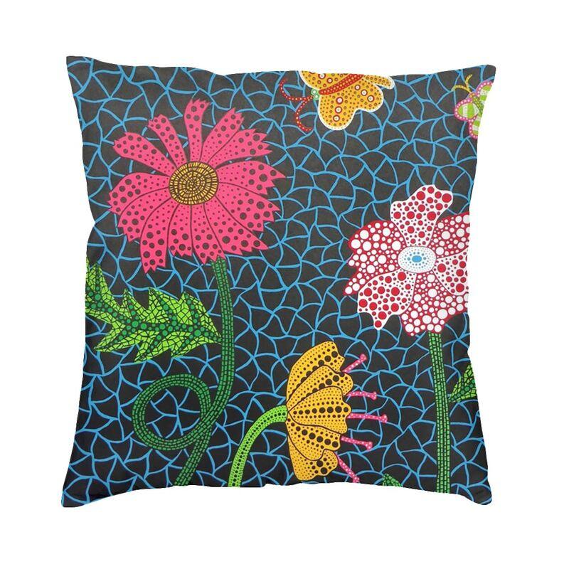 Yellow Yayoi Kusama Pumpkin Cushion Cover Minimalis Modern Soft Cute Pillow Cases Decoration Salon