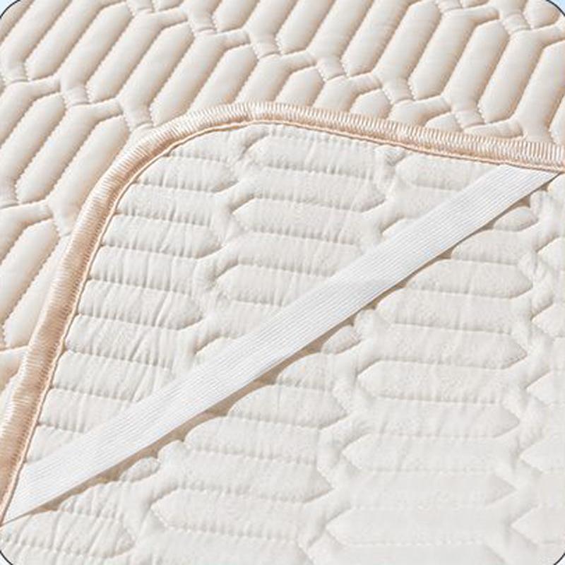 Quilted Mattress Home Cool Sleeping Mat Kit Couple 2People Single Double Bed Foldable Summer Season Sheet Protection Pad Wasart Latex