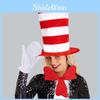Seuss Cat Dr In The Hat Cosplay Set With Bow Tie Gloves For Christmas Costume