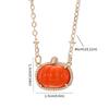 Pure Copper Electroplated Pumpkin Pendant Fashion Personality Trend Necklace Sweater Chain Jewelry