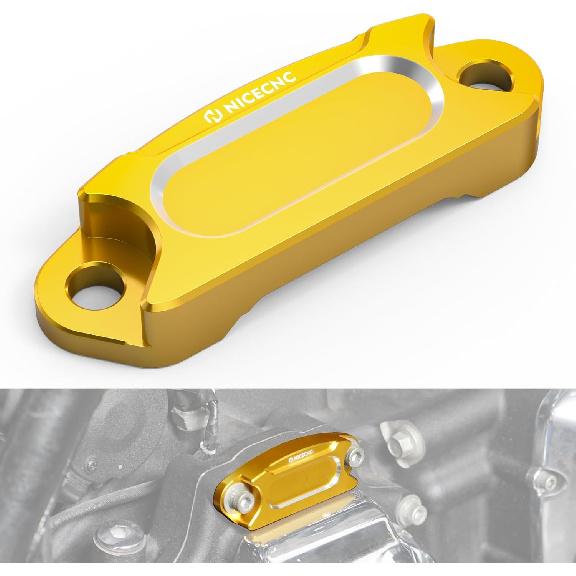 

NICECNC Gold Motorcycle Gear Position Cover Aluminum Compatible with Harley Road Glide FLTRX 2017-2020, CVO Road Glide FLTRXSE 2018-2020, See золотой