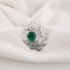 Green Emerald Gemstone Jewelry, 925 Sterling Silver Pendant Handmade Dainty Jewelry For Gift