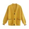 And Winter New Arrivals Women's Clothing Zr European and American Style Fashionable Versatile Loose Long-Sleeved Slimming Sweater Cardigan Jacket