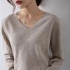 Short Velvet Sweater for Women V-neck Knitted Sweater for Autumn and Winter and Thin Loose Pullover