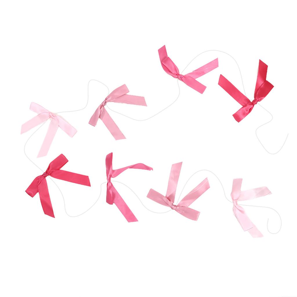 Bowknot Birthday Decortions Pink Bow Party Decor Pink Bow Banner Garland Decor for Girls Baby Shower Bridal Bowknot Theme Party Supplies