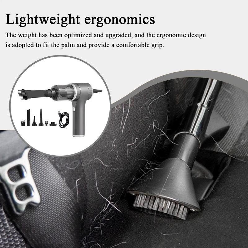 Car Vacuum Vacuum Cleaner Air Duster Lightweight Powerful Wireless 9000Pa Duster For Furniture Workshops Home Car Detailing