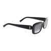 Saint Laurent Logo Pattern Decorative Acetate Irregular Shape Sunglasses Men sunglasses Black SL-M130-002