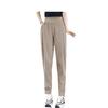 Spring and Autumn Women's High-waist Stretch Pockets Loose Retro Casual Harem Pants