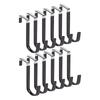2025 Trend 12Pcs Organizer Hook Over The Door Hooks With Soft Rubber Pads- Rustproof Door Hangers