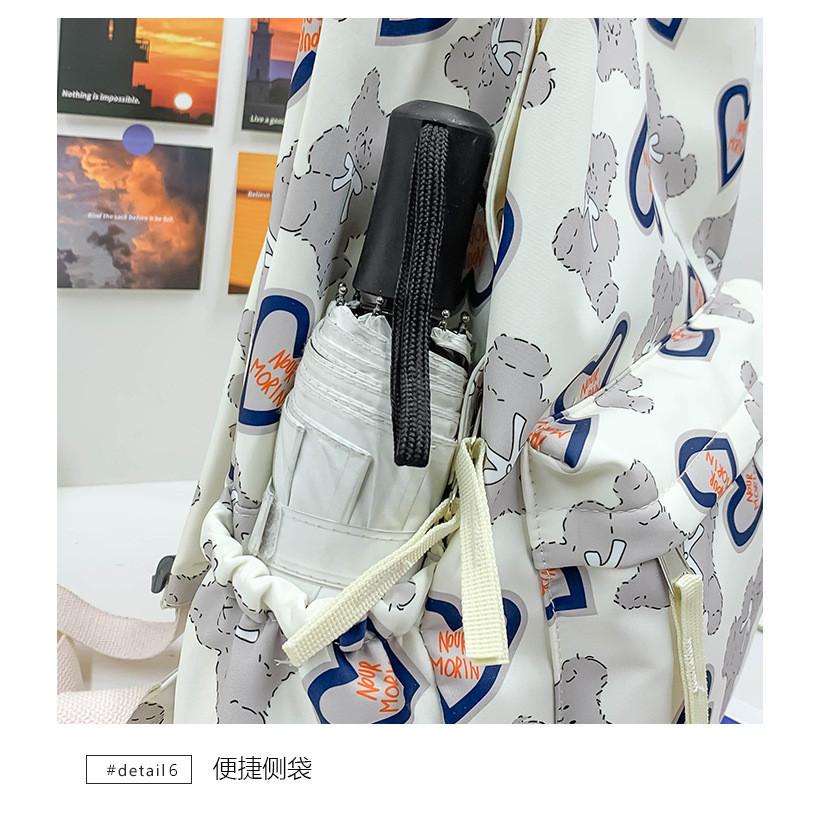 IELGY women's backpack, cute cartoon bear casual backpack.