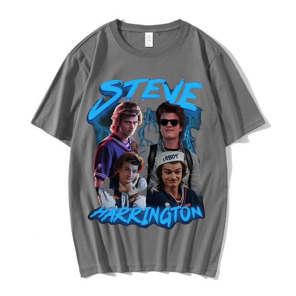 

Steve Harrington T-shirts Women Harajuku Graphics Print T-shirt Short Sleeve Pure Cotton Oversize Streetwear Unisex T Shirt 4XL