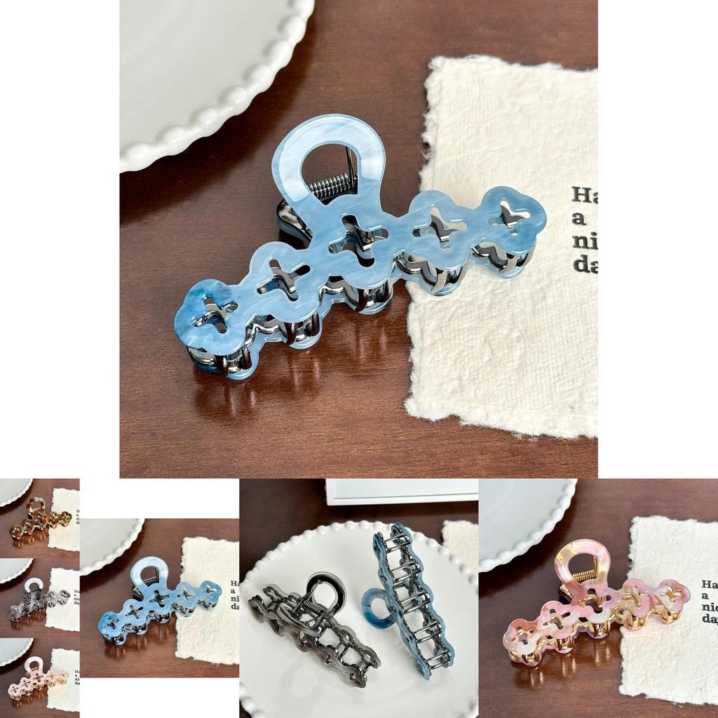 Soft Pastel Colored Shark Claw Hairpin For A Sophisticated And Stylish Appearance