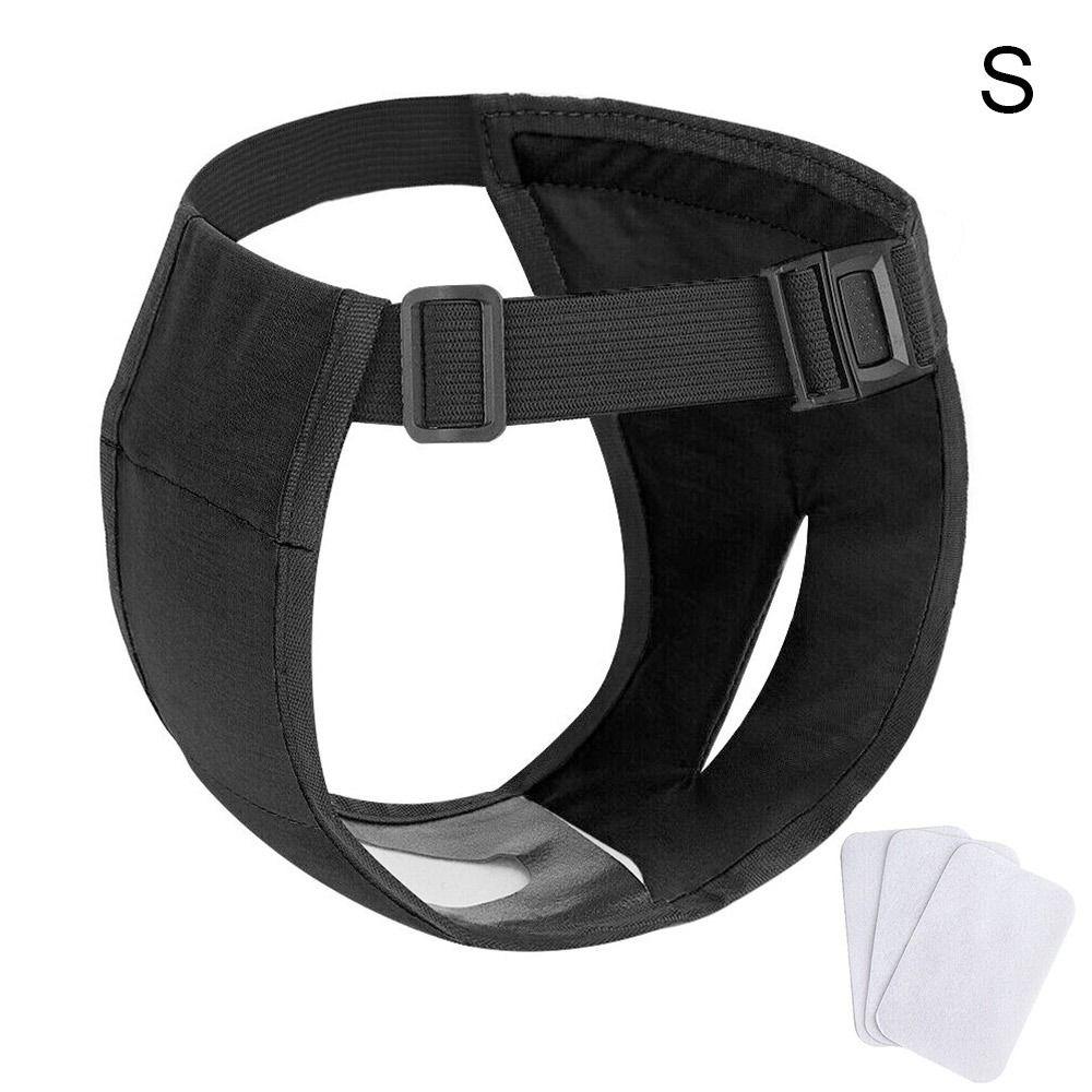 Pratelné kalhotky pro feny se 3 bavlněnými vložkami Psí hygienické kalhotky pro hárající feny