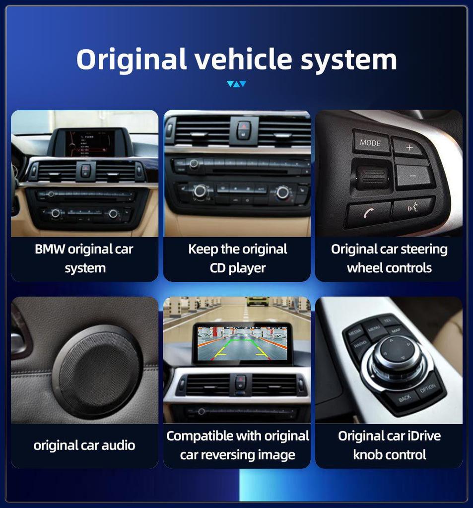 12.3" Screen for BMW 1 Series (E81 E82 E87 E88): Central Control Navigation & Reverse Camera Compatibility - Linux OS.