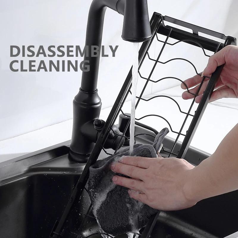 Stojan na nádobí Nástěnný stojan na sušení mís bez děrovače Stojan na kuchyňské nádobí Organizér na nádobí Multifunkční odkládací polička na nádobí Držák na lžičku