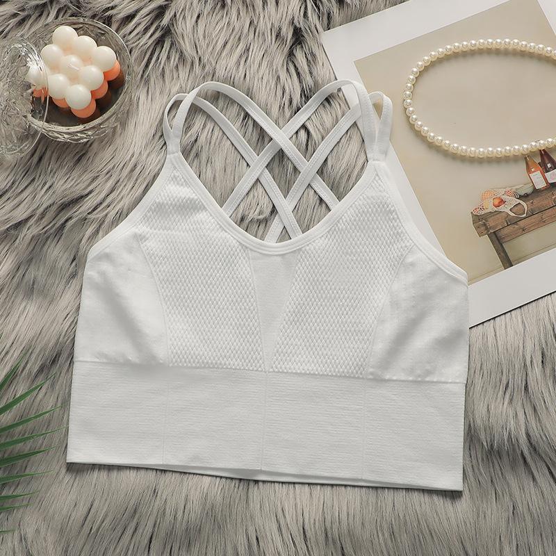 Underwear new solid color beauty back yoga bra nude beauty back sports