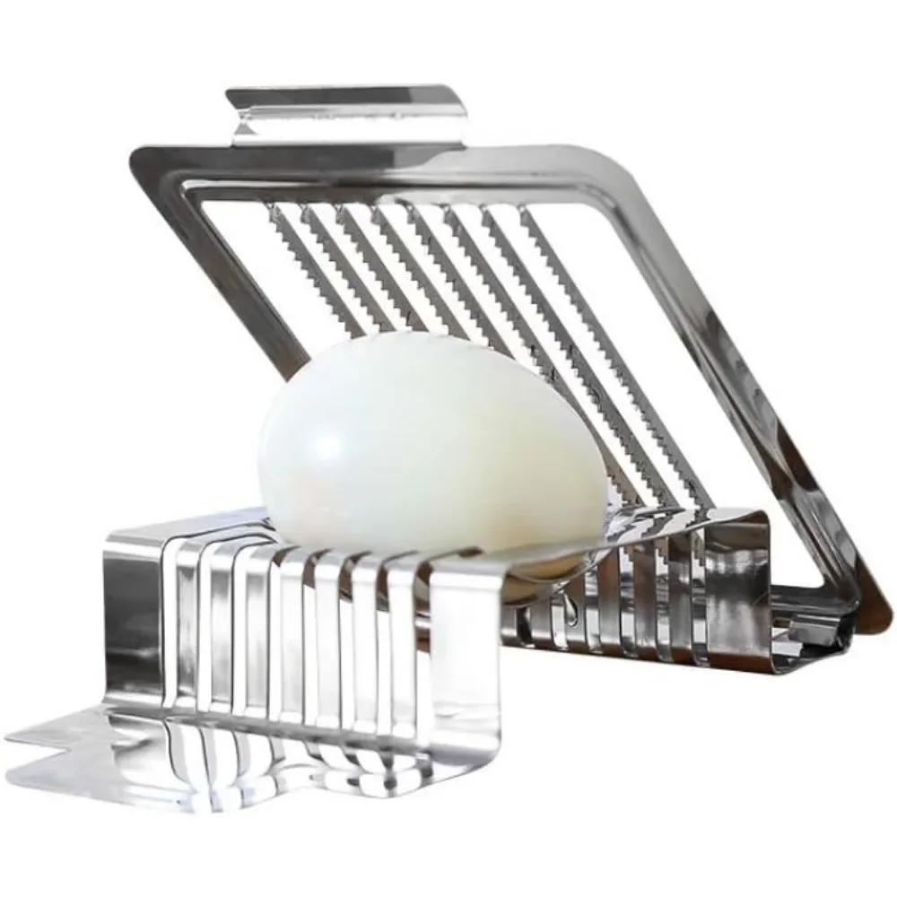 2026 Multipurpose Egg Cutter Egg Slicer Cutter Hard Boiled Eggs Mini Manual Egg Slicer Egg Ham Mushroom Strawberry Soft Fruit