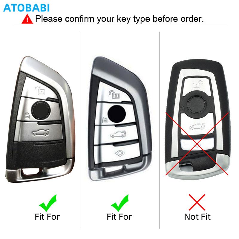 Aluminum Alloy Car Key Cover Bag For Bmw 3 5 7 F Series X5 F15 F16 X6 F46 F35 G30 G11 G12 Smart Remote Fobs Shell Protector Case