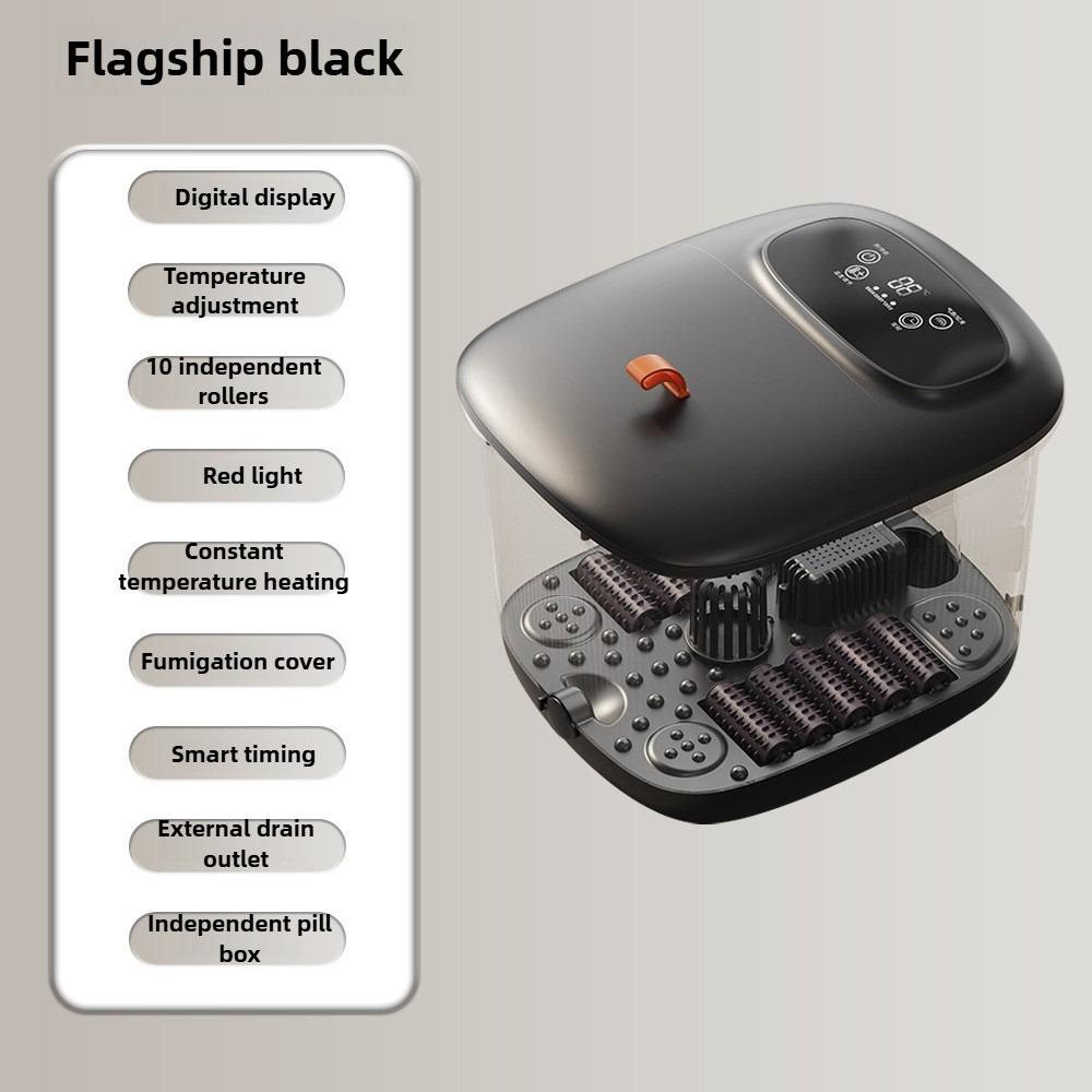 Electric Footbath Spa Machine Kneading Foot Washing Health Care Intelligent Bubble Massage Constant Temperature Foot Bath Bucket