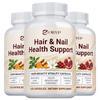 Hair & Nail Health Support Capsules 120 Count — Biotin & Vitamins, Daily Wellness, Beauty Supplement
