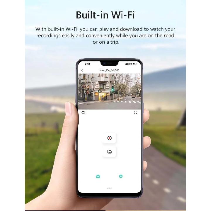 IMOU S400 Dash Cam 4MP Car DVR Video Recorder Night Vision Voice Control Smart Parking Monitor Wifi Car Dashcam Video Recorder