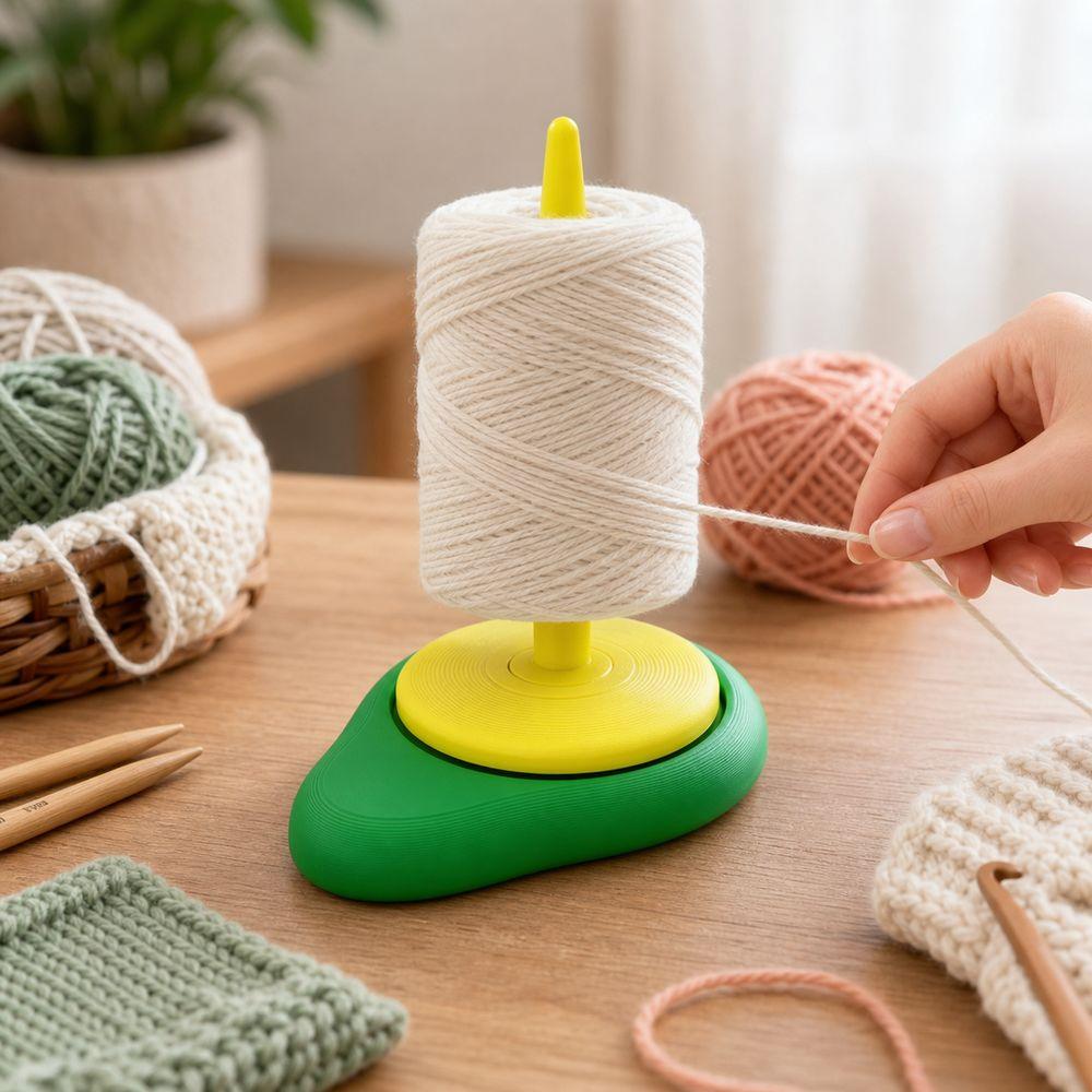 Smooth Rotating Yarn Holder Avocado Design Yarn Organizer Yarn Spool Holder Crochet Supplies
