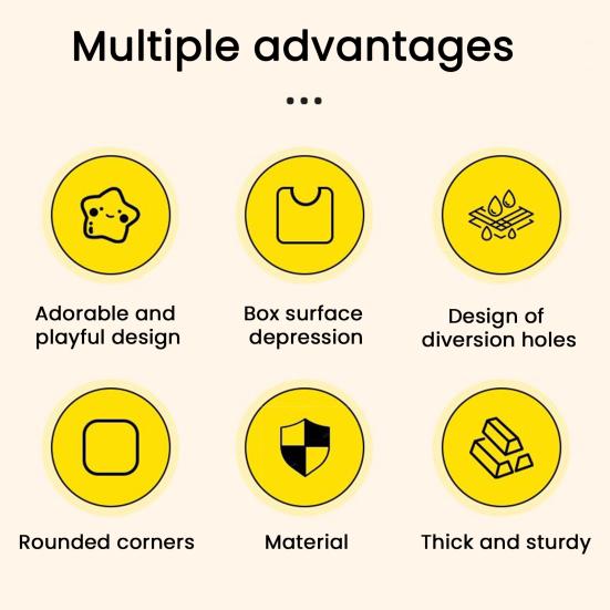 Soap Dish Cartoon Animal Design Soap Holder Drain Rack No Drill Wall Mount Bathroom Organizer Accessible Soap Container