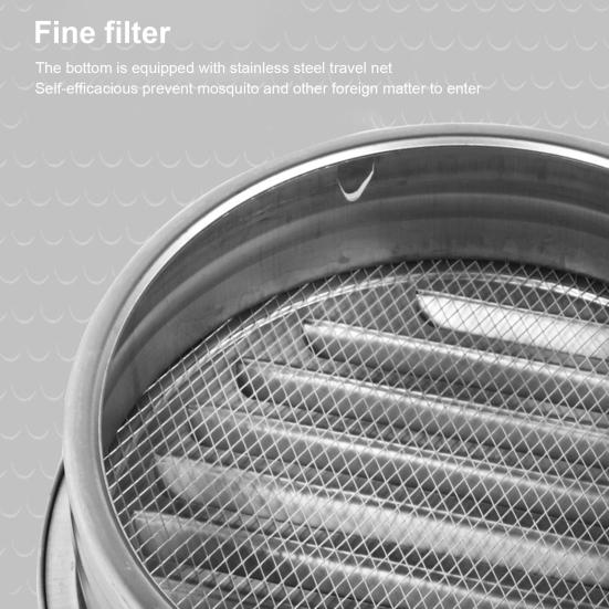 Ventilation Cover Waterproof Smooth Edges Multipurpose Stainless Steel Round Louver Wall Air Vent Grille Cover Home Restaurant Market
