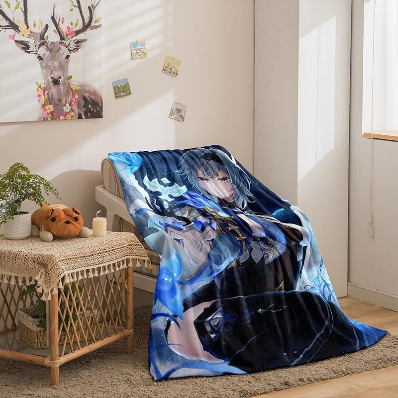 Cartoon Original God Series Flannel Blanket 3D Printed Sofa Blanket Thickened Blanket