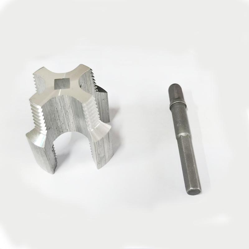 Universal Electric Drill Water Pipe Threading Tool for Internal and External Threads, 4-6 Points