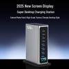 High-End 520W GaN-Ladegerät: Schnelle 8-Port-Desktop-Station mit KI-Digitalanzeige