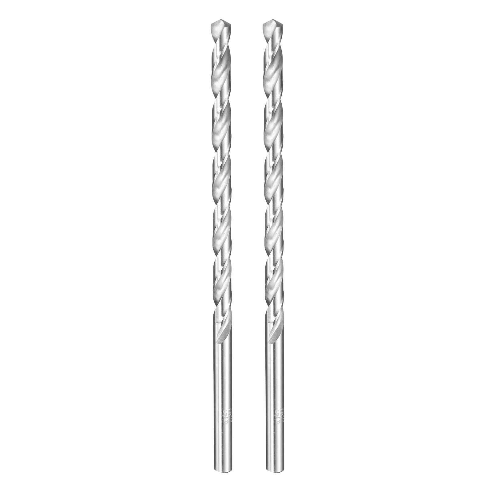 

2pcs Twist Drill Bit 1.5/2/3/4/5.5/6mm Dia 160mm Extra Long HSS Spiral Jobber Drill Bits Drilling Tools for Wood Plastic Metal 1.5mm