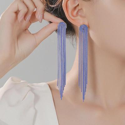 2023. gada modes garie pušķu auskari sievietēm — gaiši, grezni Statement auskari augstākās klases Eiropas un Amerikas stilā