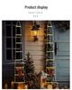 LED Santa Claus Climbing Ladder Hanging Lights - Waterproof Outdoor Christmas Decoration