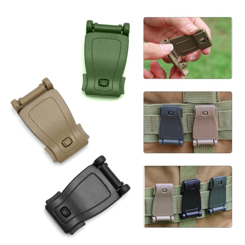 5Pcs Webbing Buckle Connector Fixed Buckle Webbing Clip Accessories Strap Buckle Button Backpack Connecting Buckle Set