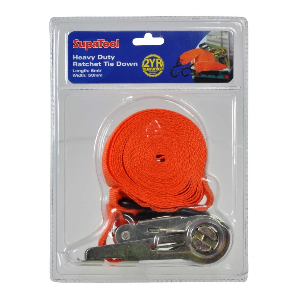 SupaTool Heavy Duty Ratchet Tie Down