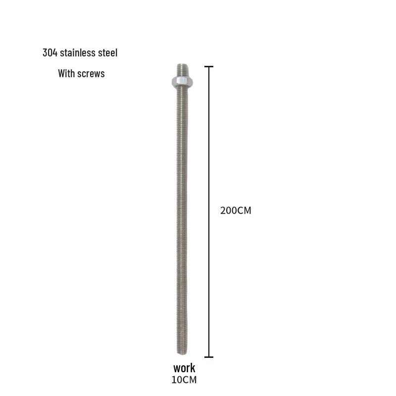 304 Stainless Steel M8/M10 Threaded Rod Bolt Stud