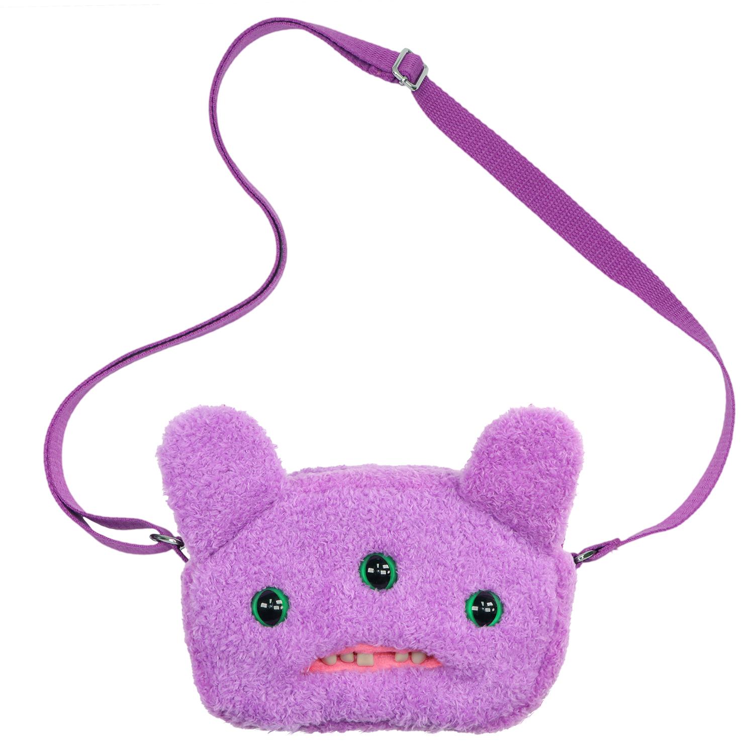 Yiran toy Fugglers Pluche Crossbody Tas Originele Fuggs Schouder Kleine Lelijke Tanden Monster Portemonnee Opbergtas Enkele Riem Voor Telefoon Camera