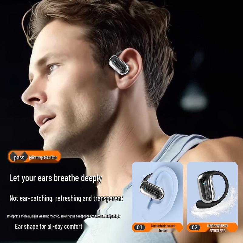 AI Smart Translation Bluetooth Sport Earhook Earphones - Wireless & Long Battery Life Q16S