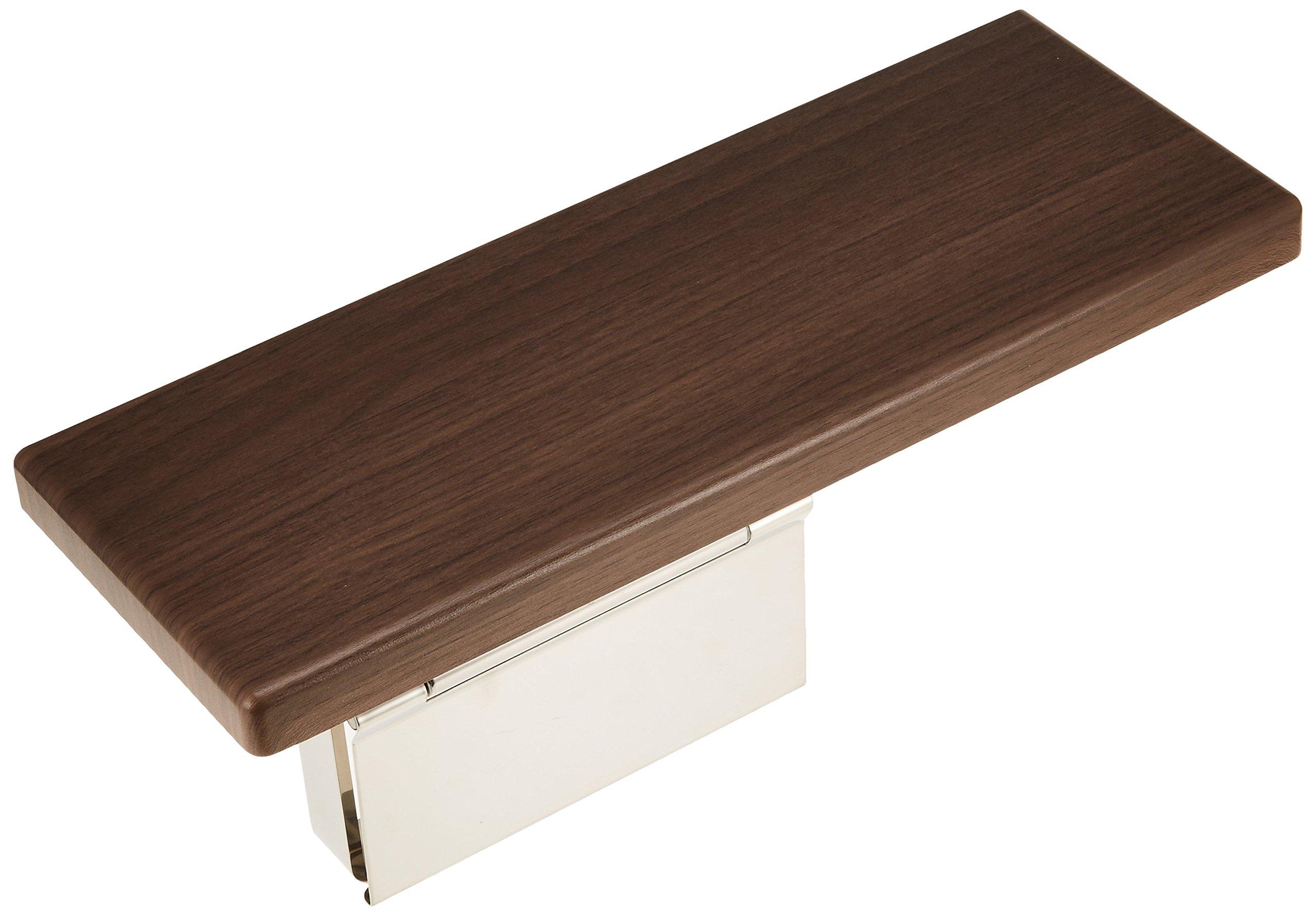 

TOTO Towel Holder with Shelf (Wood), Stainless Steel, Dull Brown, YH402FMR#MW