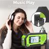 Outdoor Emergency Multifunction Radio Solar Radio Crank Generator Powered AM/FM/NOAA with LCD Screen LED Torch Power Bank SOS