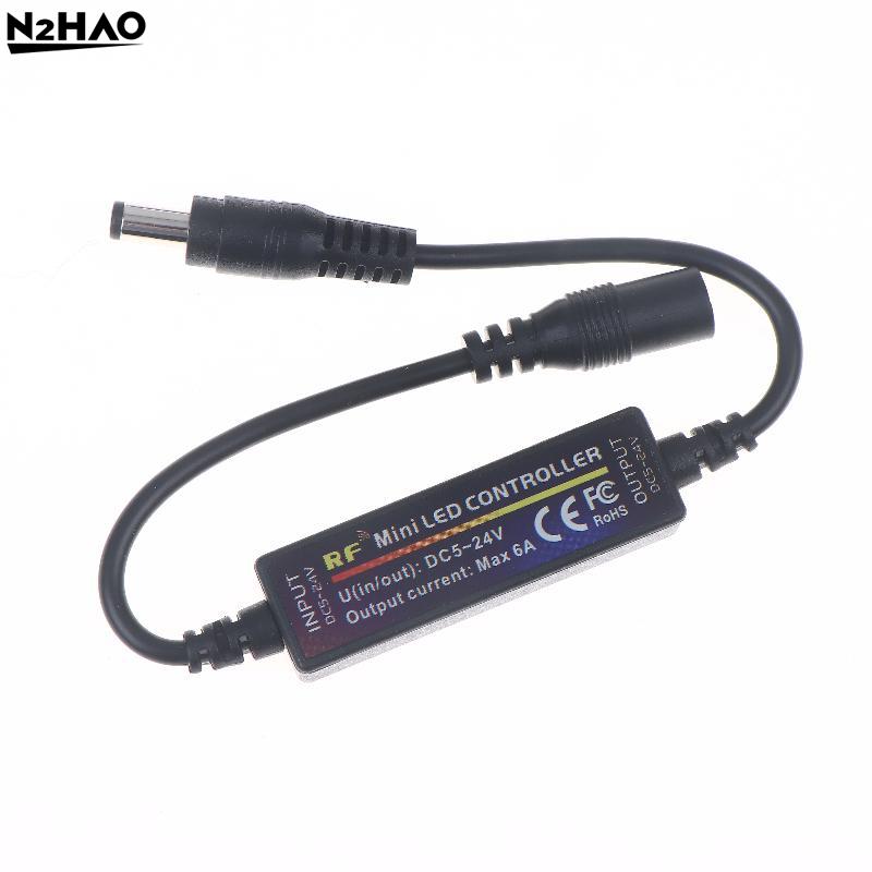 1 Set Mini RF Wireless 14Keys 2.4G Remote Control DC12V LED Dimmer 24V 5V 6A For 2835 5050 Single Color LED Strip Lights Dimmer