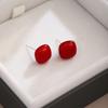 Sweet And Simple Small Jelly Bean Pearl Stud Earrings For Women, Light Luxury And High-End Personalized Earrings In Autumn And Winter