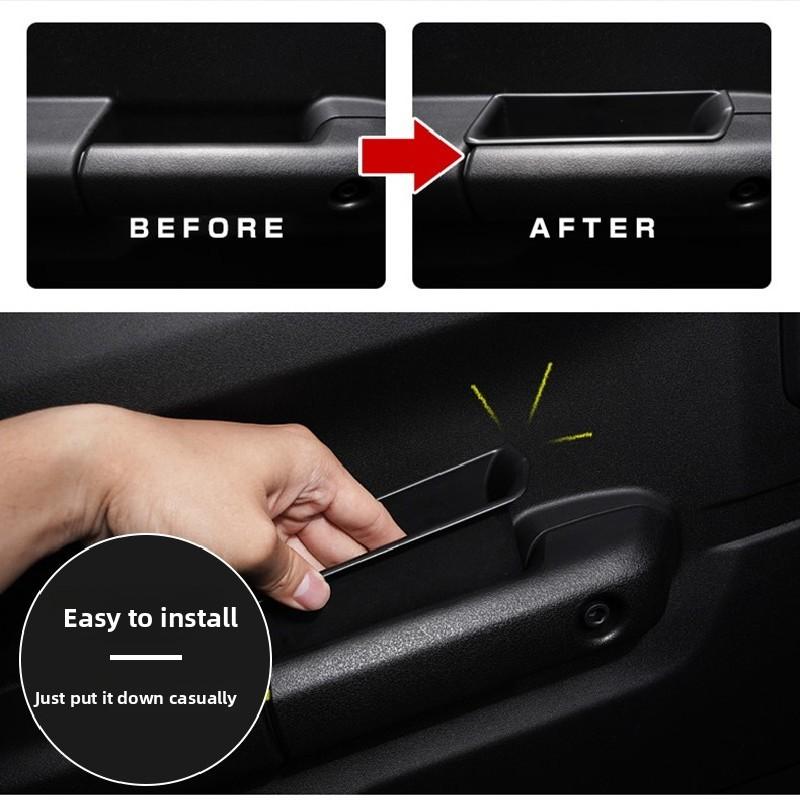 For Suzuki Jimny JB64 JB74 2019~2026 2pcs Car Interior Door Armrest Storage Box,Sundries Tidying Tray,Organizer Case Accessories