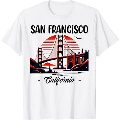 Golden Gate Bridge San Francisco California USA Golden Gate T-Shirt(1)