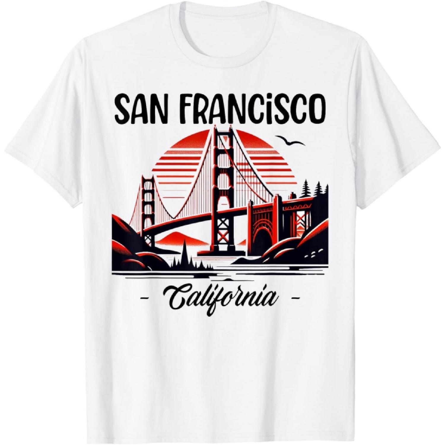 Golden Gate Bridge San Francisco California USA Golden Gate T-Shirt(1) S